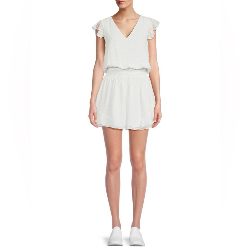 Ramy Brook Simona Mini Blouson Dress New